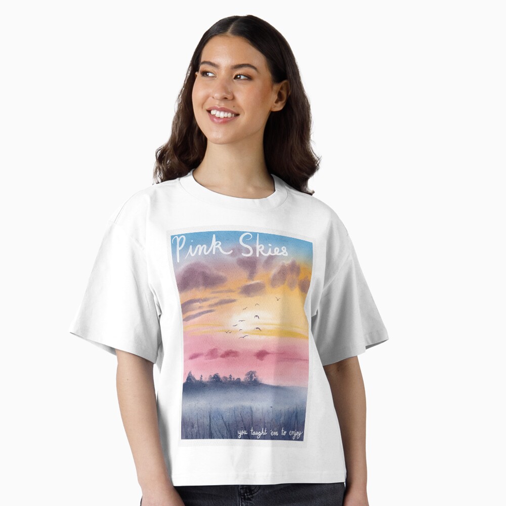 Pink Sky Watercolor Classic T-Shirt