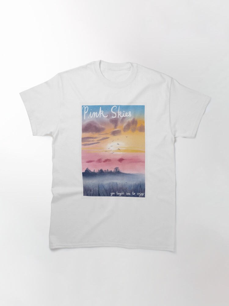 Pink Sky Watercolor Classic T-Shirt
