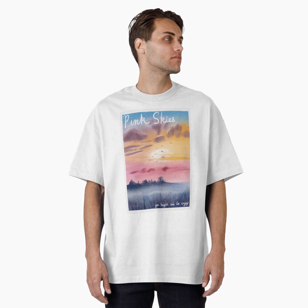 Pink Sky Watercolor Classic T-Shirt