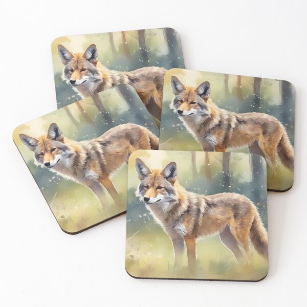 Item preview, Coyote in Woods designed and sold by CalmnessbyChoice.