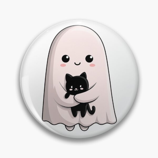 Item preview, Ghost and Cat | T-Shirt designed and sold by NicolasGlowArt.