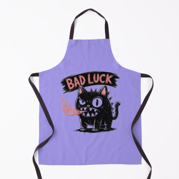 Item preview, Fiery Black Cat Bad Luck Monster designed and sold by ElliottvkArt.