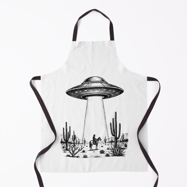 Item preview, Cowboy and UFO Retro Sci-Fi Design designed and sold by CleanDecor.