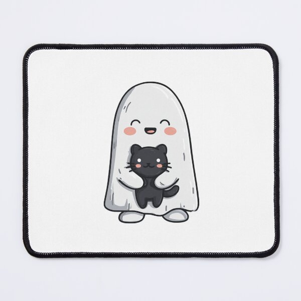 Item preview, Cute Ghost and Cat | T-Shirt designed and sold by NicolasGlowArt.