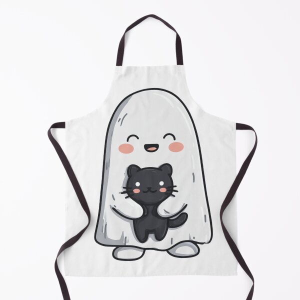 Item preview, Cute Ghost and Cat | T-Shirt designed and sold by NicolasGlowArt.
