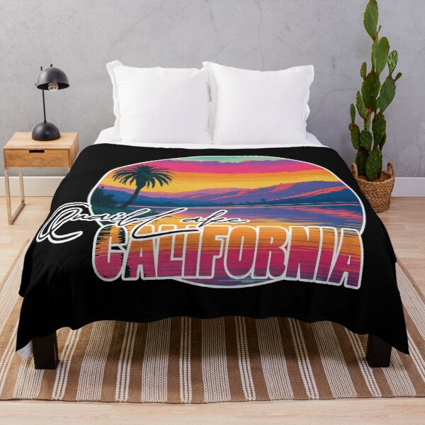 Item preview, Quail Lake, Los Angeles County, California, Lake sunset designed and sold by Wanderful-roads.