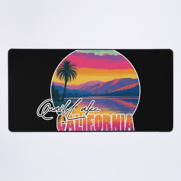 Item preview, Quail Lake, Los Angeles County, California, Lake sunset designed and sold by Wanderful-roads.