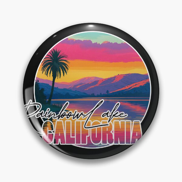 Item preview, Rainbow Lake, Alameda County, California, Lake sunset designed and sold by Wanderful-roads.