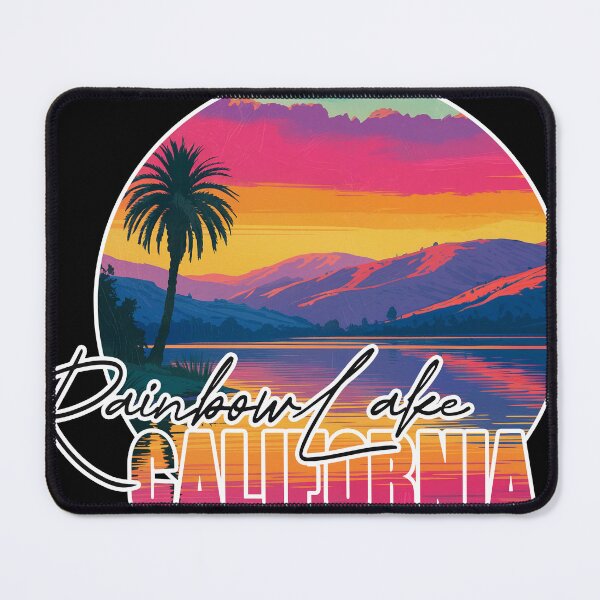 Item preview, Rainbow Lake, Alameda County, California, Lake sunset designed and sold by Wanderful-roads.
