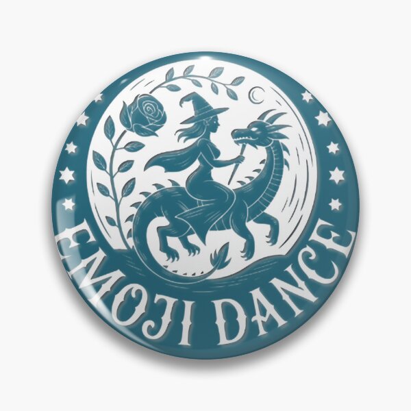Item preview, Witch Riding Dragon Emoji Dance Design designed and sold by Thomas Turner.