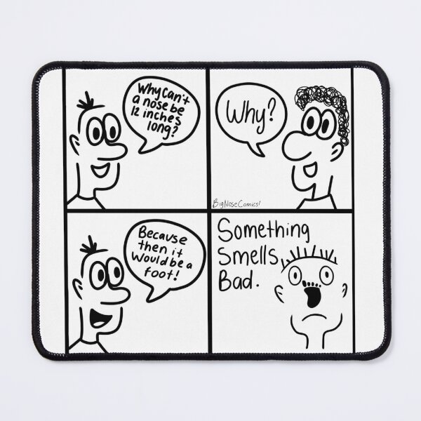 Item preview, Why Can’t A Nose Be 12 Inches Long? Dad Joke designed and sold by BigNoseComics.