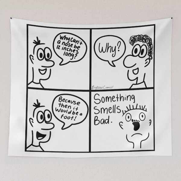 Item preview, Why Can’t A Nose Be 12 Inches Long? Dad Joke designed and sold by BigNoseComics.