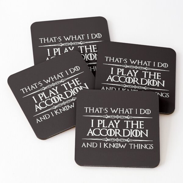 Item preview, I Play The Accordion and I Know Things - Funny Accordion Player Gifts for Accordionist designed and sold by merkraht.