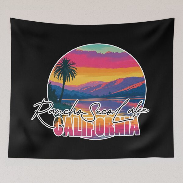 Item preview, Lago Rancho Seco, condado de Sacramento, California, puesta de sol en el lago designed and sold by Wanderful-roads.