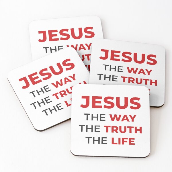 Item preview, Jesus - The Way, The Truth, The Life | Religious, Christianity, God (Red) designed and sold by FilipeFerreira.