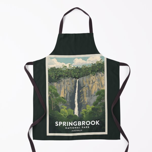 Item preview, A Vintage Illustration of Springbrook National Park - Australia designed and sold by GoodOldVintage.