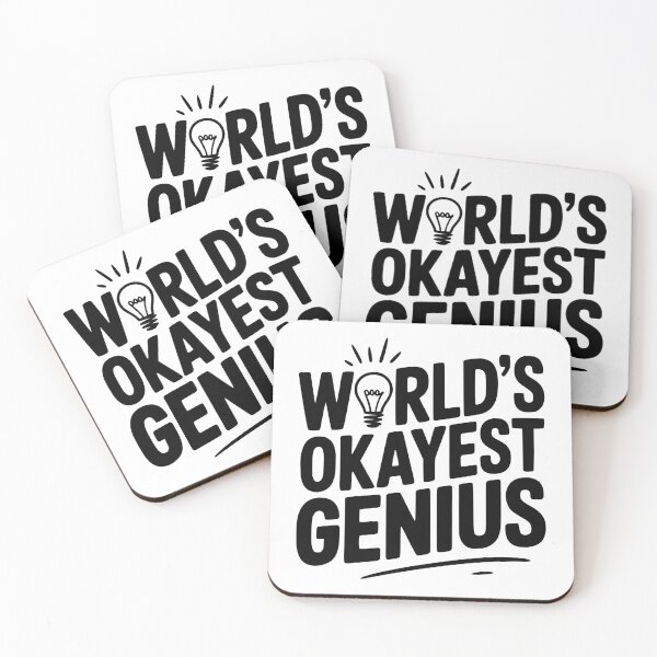 Item preview, World’s Okayest Genius designed and sold by Frank Ring.