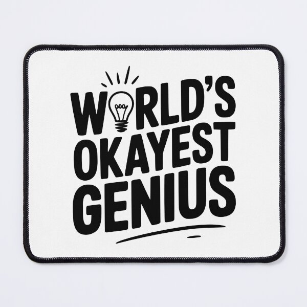 Item preview, World’s Okayest Genius designed and sold by Frank Ring.