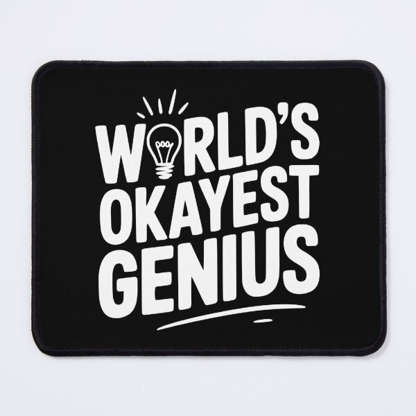 Item preview, World’s Okayest Genius designed and sold by Frank Ring.