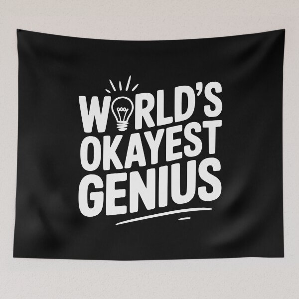 Item preview, World’s Okayest Genius designed and sold by Frank Ring.