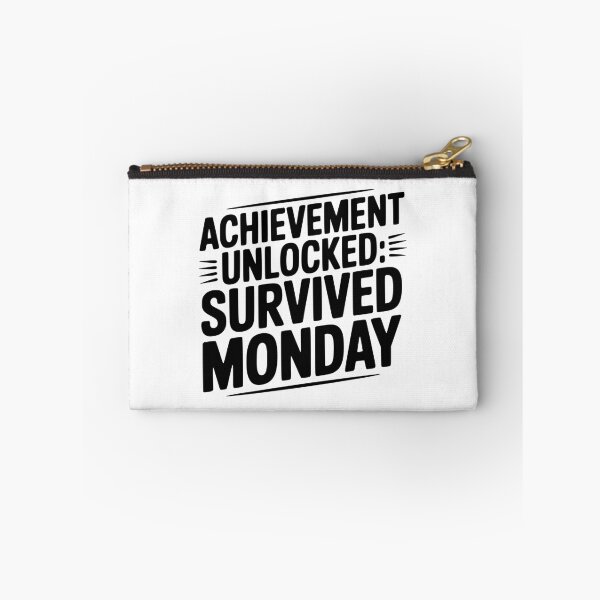 Item preview, Achievement Unlocked Survived Monday designed and sold by Frank Ring.