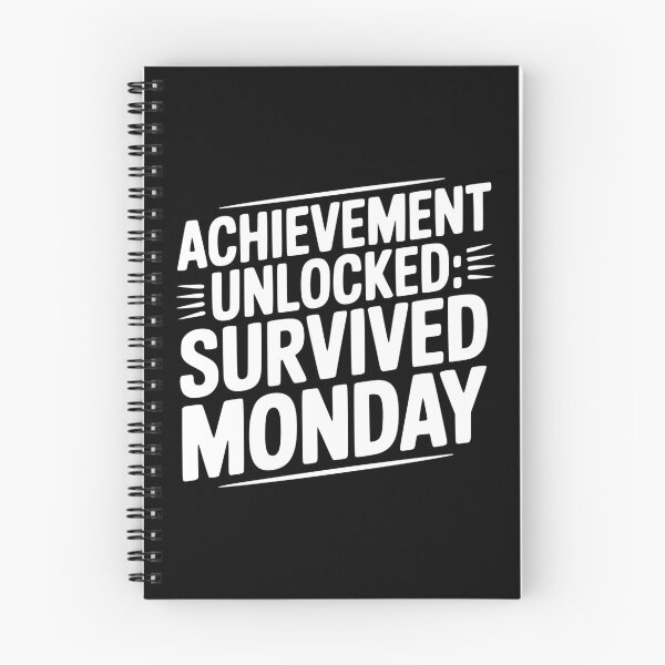 Item preview, Achievement Unlocked Survived Monday designed and sold by Frank Ring.