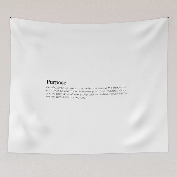 Item preview, Purpose Motivational Quote T-Shirt – Minimalist Black Design designed and sold by Peter Braun.