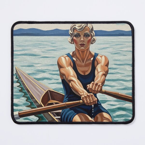 Item preview, LA VOGUEUSE (The Rower) - Original Art Deco Artwork designed and sold by elektronen.
