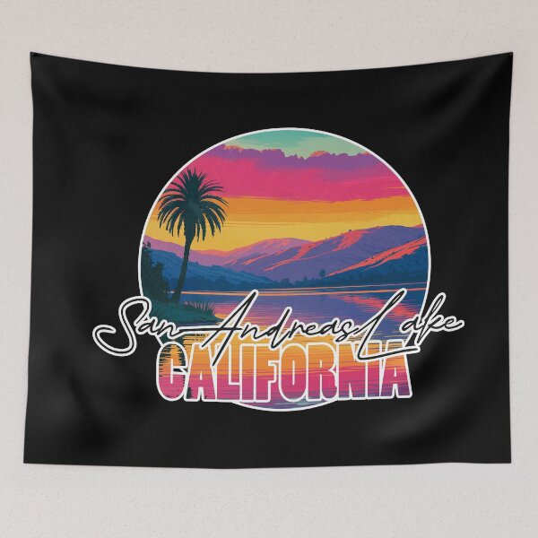 Item preview, San Andreas Lake, San Mateo County, California, Lake sunset designed and sold by Wanderful-roads.