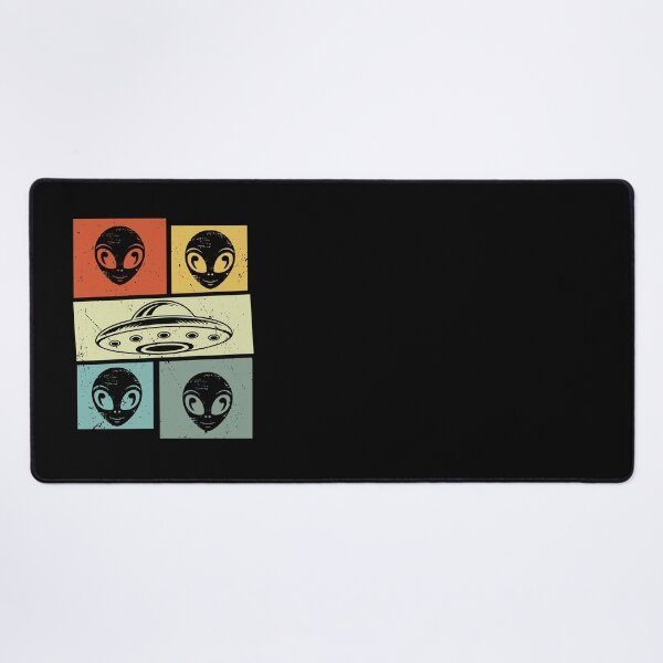 Item preview, Retro Vintage Alien UFO Poster Design designed and sold by CleanDecor.