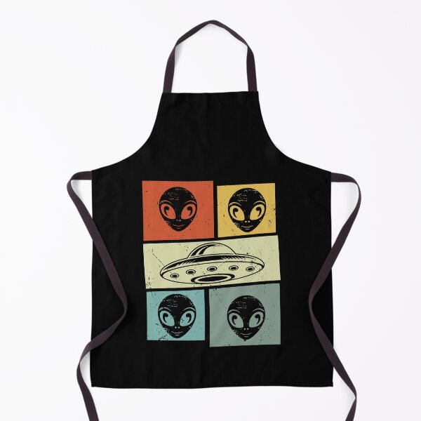 Item preview, Retro Vintage Alien UFO Poster Design designed and sold by CleanDecor.