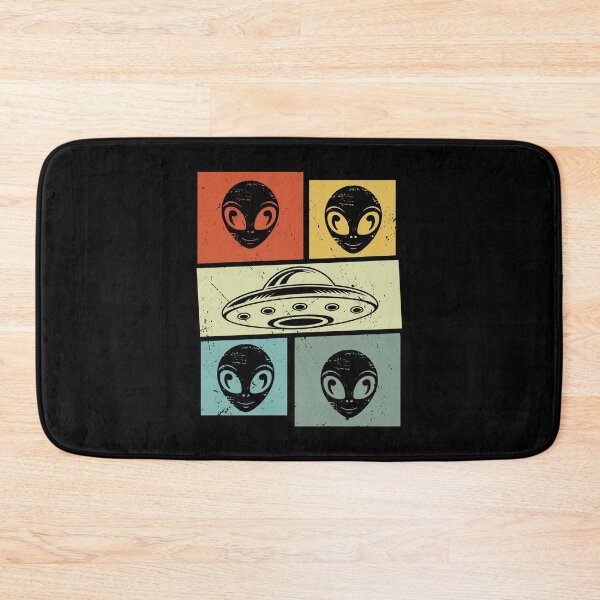 Item preview, Retro Vintage Alien UFO Poster Design designed and sold by CleanDecor.