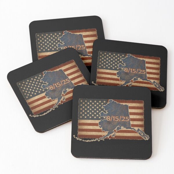 Item preview, USA Flag with Alaska Outline. Summit 2025 Vintage Style designed and sold by Jack’s Shirts Craft.