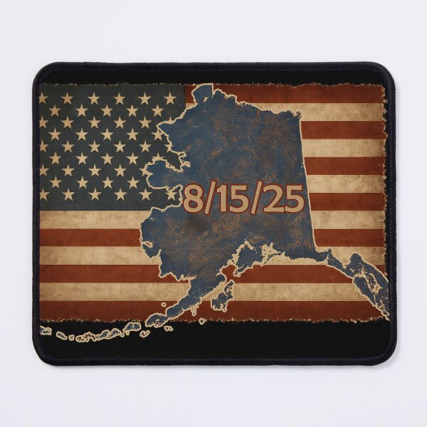 Item preview, USA Flag with Alaska Outline. Summit 2025 Vintage Style designed and sold by Jack’s Shirts Craft.