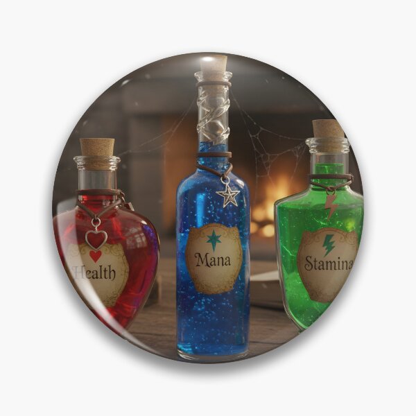 Item preview, Gamer's Potion Set - Health, Mana, and Stamina designed and sold by NanoBanana.