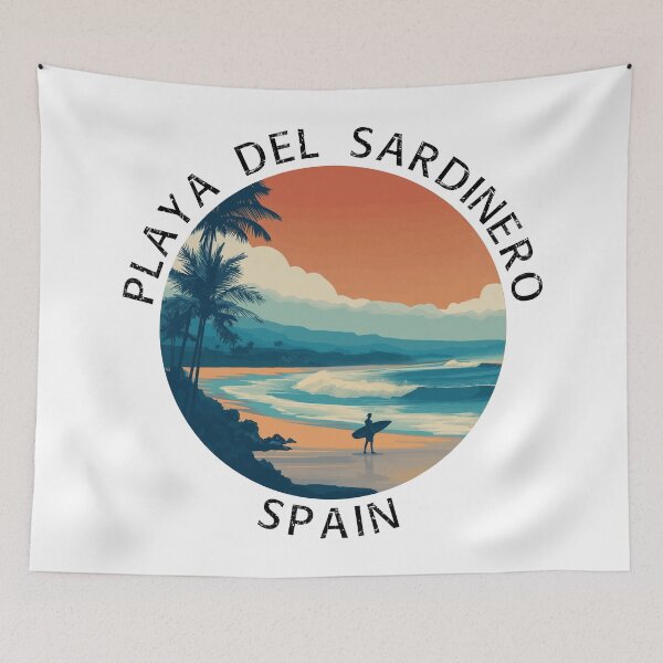 Item preview, Playa Del Sardinero - Spain (with Black Lettering) designed and sold by VelvetRoom.