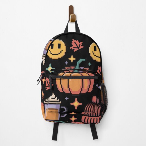 Item preview, Glitch Y2K Smiley Face Coffee Pumpkin Beanie Leaf Star designed and sold by JediKittenWars.
