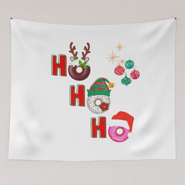 Item preview, Santa's Festive Doughnut Exuberance - Ho, Ho, Ho. designed and sold by MPC-Mince-Pies.