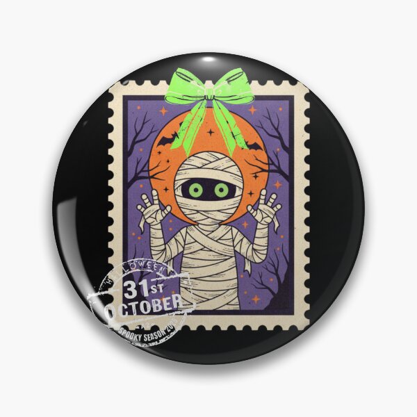 Item preview, Halloween Mummy Postage Stamp designed and sold by justyna-s28.