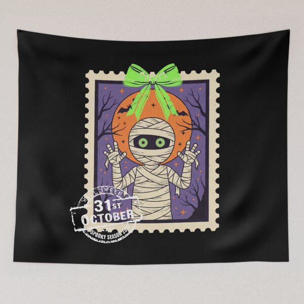 Item preview, Halloween Mummy Postage Stamp designed and sold by justyna-s28.