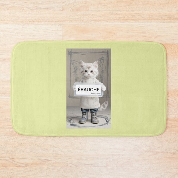 Item preview, bauche Word of the Day Cat Art designed and sold by SandraqcTees.