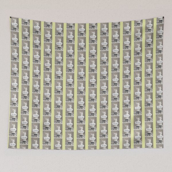 Item preview, bauche Word of the Day Cat Art designed and sold by SandraqcTees.