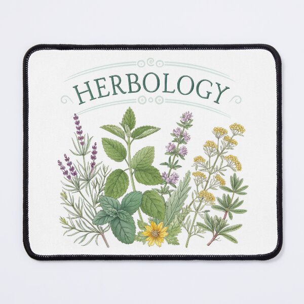 Item preview, Herbology Art Print – Elegant Medicinal Herbs Illustration for Home & Study designed and sold by VividOrganica.