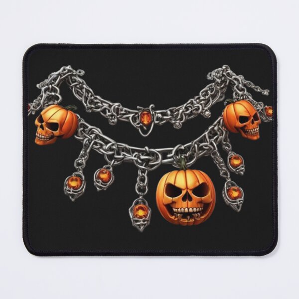 Item preview, Statement Pumpkin Necklace – Bold Halloween Jewelry Design designed and sold by Antik by Schulz.