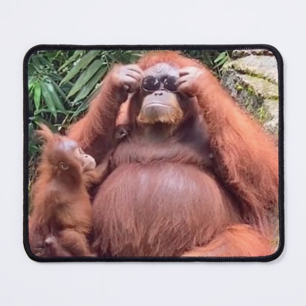 Item preview, Orangutan Sunglasses Meme designed and sold by booksfoodfandom.