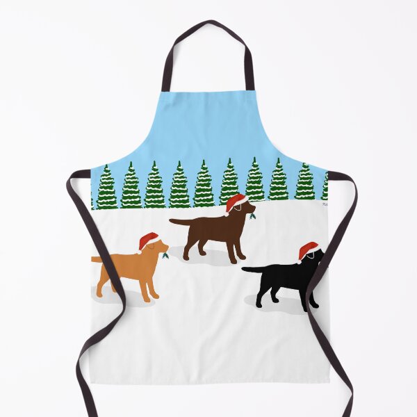 Item preview, Labrador Trio Christmas Snowfield designed and sold by HappyLabradors.