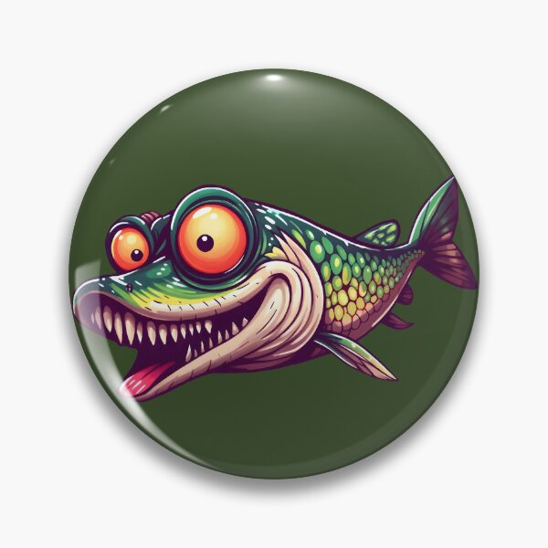 Item preview, Maddfishy1975 crazy fish Esox lucius MF75 #00023 designed and sold by maddfishy1975.