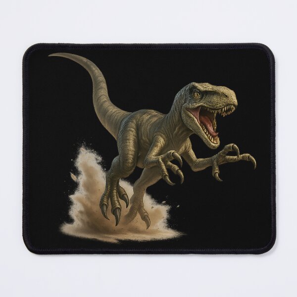 Item preview, Velociraptor Leap – Hyperrealistic Dino Attack designed and sold by Jack’s Shirts Craft.