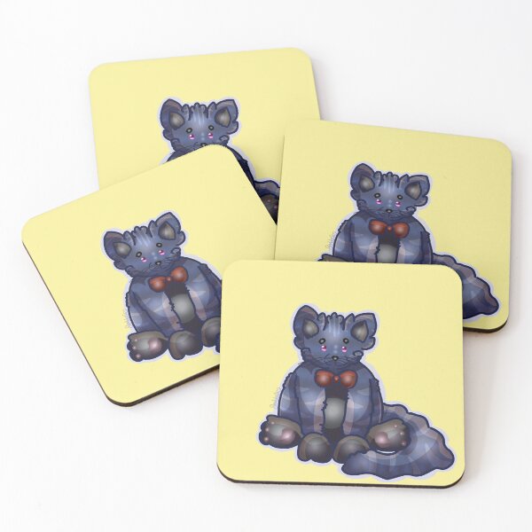 Item preview, Cute Chibi Blue Cat With Red Bowtie designed and sold by AHumanArtMachine.