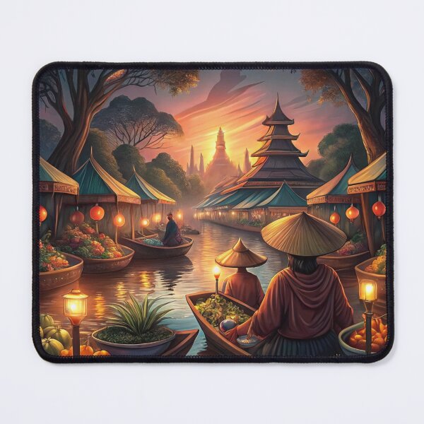 Item preview, Enchanting Thai Floating Market designed and sold by MugnificentShop.